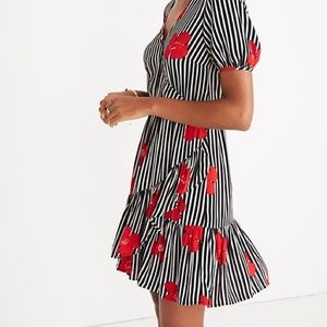 Madewell | Ruffle-Wrap Dress in Candied Orchids